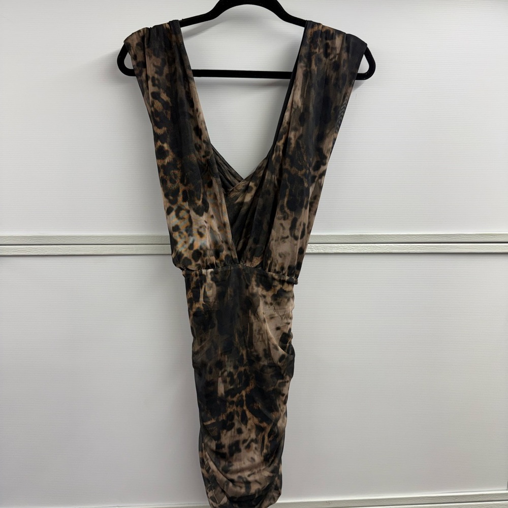 PrettyLittleThing Black Satin Dress